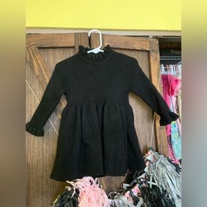 Black sweater dress